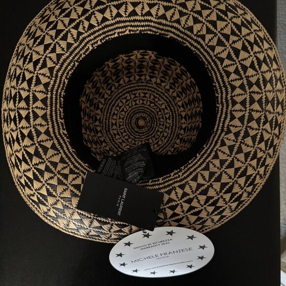 Saint Laurent Michele Franzese Chapeau Maui Paille Mariposa Hat - Picture 3 of 5